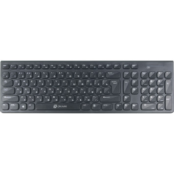 Клавиатура + мышь Оклик 220M клав:черный мышь:черный USB беспроводная slim Multimedia -4