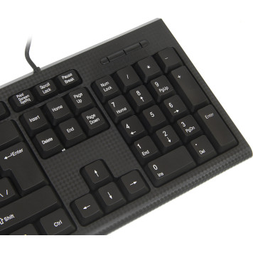 Клавиатура + мышь Оклик 621M IRU клав:черный мышь:черный USB -3