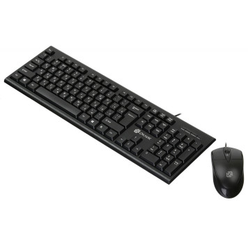 Клавиатура + мышь Oklick 640M клав:черный мышь:черный USB -6