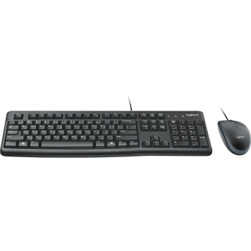 Клавиатура + мышь Logitech MK120 клав:черный мышь:черный/серый USB (920-002563) -1