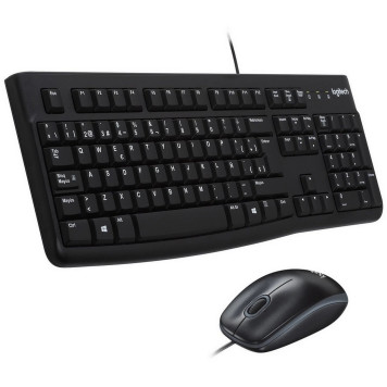 Клавиатура + мышь Logitech MK120 клав:черный мышь:черный/серый USB (920-002562) 