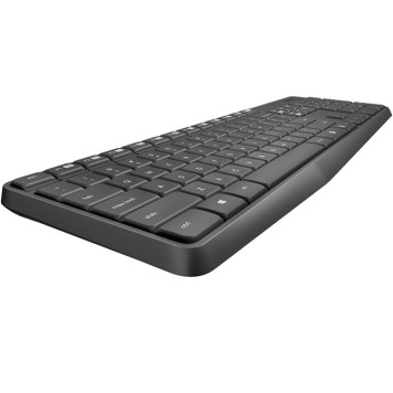 Клавиатура + мышь Logitech MK235 клав:серый мышь:серый USB беспроводная -1