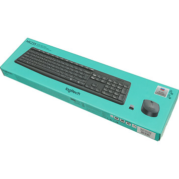 Клавиатура + мышь Logitech MK235 клав:серый мышь:серый USB беспроводная Multimedia (920-007931) -2