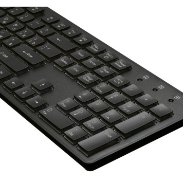 Клавиатура Оклик 510ML черный USB slim Multimedia LED -3