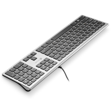 Клавиатура Оклик 890S серый/черный USB slim Multimedia -3