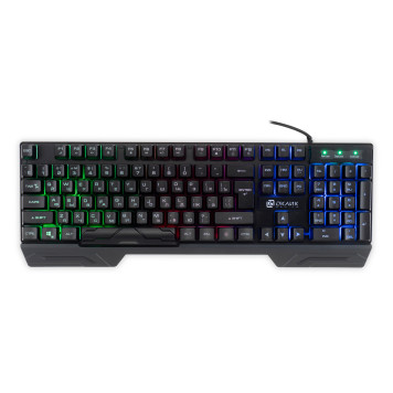 Клавиатура Оклик 709G черный USB LED (1788144) -1