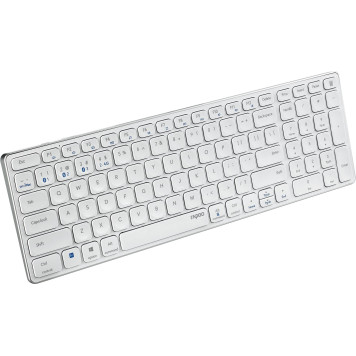 Клавиатура Rapoo E9700M белый USB беспроводная BT/Radio slim Multimedia для ноутбука (14516) -2