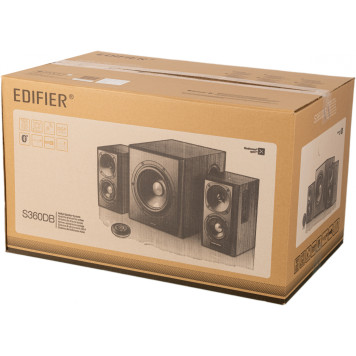 Колонки Edifier S360DB 2.1 коричневый 155Вт BT -16