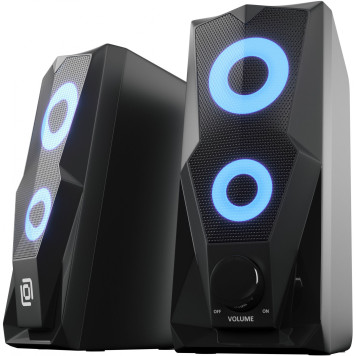 Колонки Оклик OK-127 2.0 черный 6Вт -25