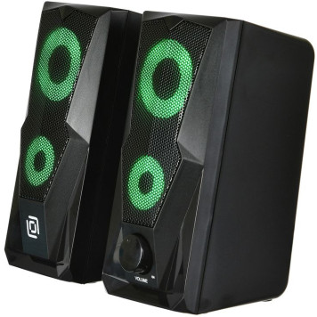 Колонки Оклик OK-127 2.0 черный 6Вт -12