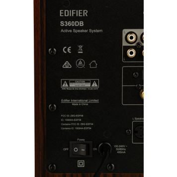 Колонки Edifier S360DB 2.1 коричневый 155Вт BT -11