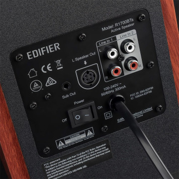 Колонки Edifier R1700BTs 2.0 коричневый 66Вт BT -3