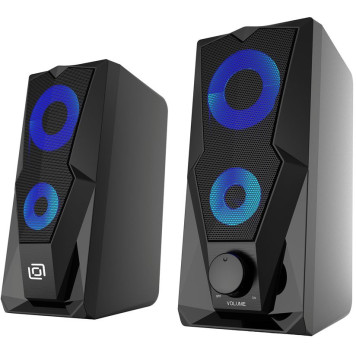 Колонки Оклик OK-127 2.0 черный 6Вт -5