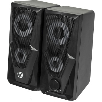 Колонки Оклик OK-127 2.0 черный 6Вт -13