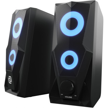 Колонки Оклик OK-127 2.0 черный 6Вт -24