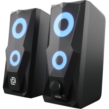 Колонки Оклик OK-127 2.0 черный 6Вт -22