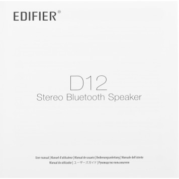 Колонки Edifier D12 black 1.0 черный/черный 70Вт беспроводные BT -14