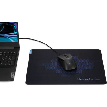 Коврик для мыши Lenovo IdeaPad Gaming Средний черный/синий 360x275x2мм -3