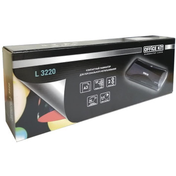 Ламинатор Office Kit L3220 черный A3 (75-150мкм) 25см/мин (2вал.) хол.лам. лам.фото -5
