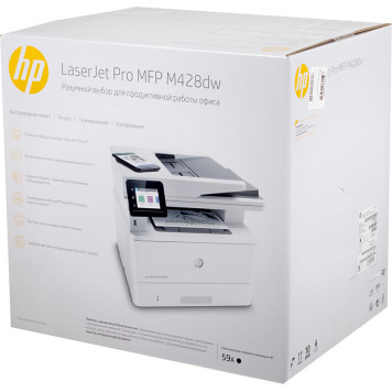 МФУ лазерный HP LaserJet Pro RU M428dw (W1A31A) A4 Duplex Net WiFi белый/черный -2