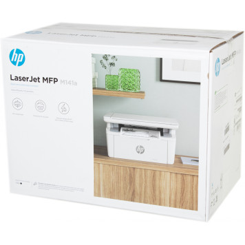 МФУ лазерный HP LaserJet M141a (7MD73A) A4 белый -17