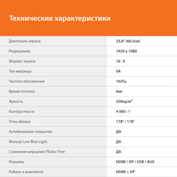 Монитор SunWind 23.8