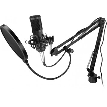 Микрофон проводной Оклик SM-600G 2.5м черный -19