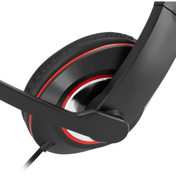 Наушники с микрофоном Oklick HS-L390G DRAGON черный/красный 1.8м мониторные оголовье (JD-728S) -11