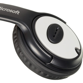 Наушники с микрофоном Microsoft LX-3000 Wired USB Black (аналог JUG-00015) черный/серебристый 1.8м мониторные оголовье (JUG-00014) -2