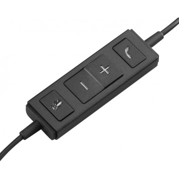 Наушники с микрофоном Logitech H570e черный накладные USB оголовье (981-000571) -6