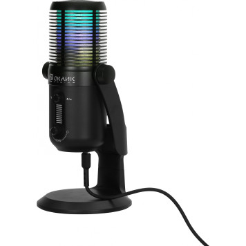 Микрофон проводной Оклик SM-400G 2м черный -5
