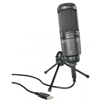 Микрофон проводной Audio-Technica AT2020USB+ черный -2