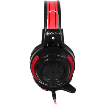 Наушники с микрофоном Oklick HS-G300 ARMAGEDDON черный/красный 2.5м мониторные оголовье (AH-V1) -2