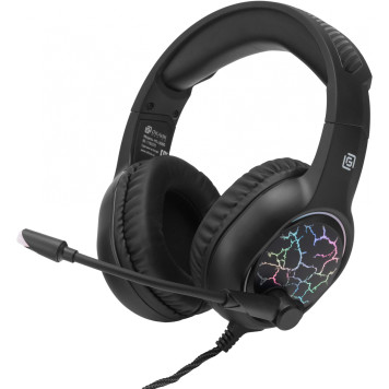 Наушники с микрофоном Oklick HS-L930G SNORTER черный/синий 2м мониторные USB оголовье (HS-L930G) -5