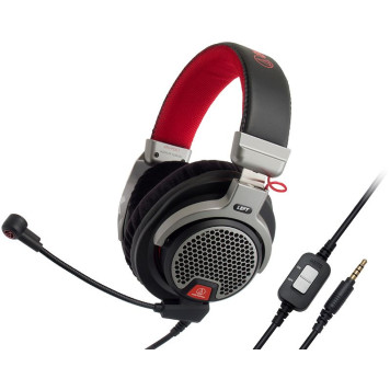 Наушники с микрофоном Audio-Technica ATH-PDG1a черный/серебристый 2м мониторные оголовье 