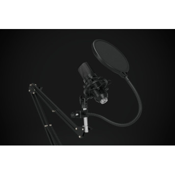 Микрофон проводной Оклик SM-600G 2.5м черный -25