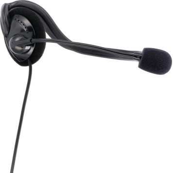 Наушники с микрофоном Hama NHS-P100 черный 2м накладные шейный обод (00139920) -3