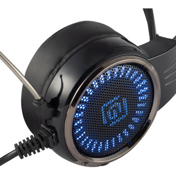 Наушники с микрофоном Оклик HS-L700G INFINITY черный 2.2м мониторные оголовье (HS-L700G) -7