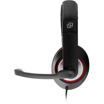 Наушники с микрофоном Oklick HS-L390G DRAGON черный/красный 1.8м мониторные оголовье (JD-728S) -6