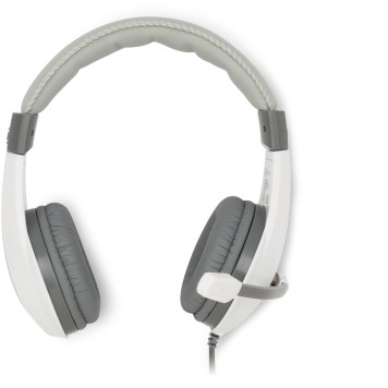 Наушники с микрофоном Оклик HS-L600 серый 1.8м мониторные оголовье (1532023) -2