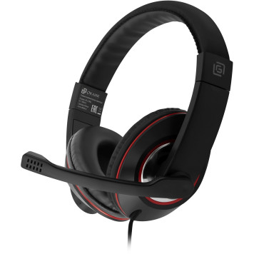 Наушники с микрофоном Oklick HS-L390G DRAGON черный/красный 1.8м мониторные оголовье (JD-728S) -3