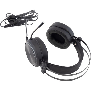 Наушники с микрофоном Оклик HS-L810G ANONYMOUS черный 2.2м мониторные оголовье (SW-HG100) -8