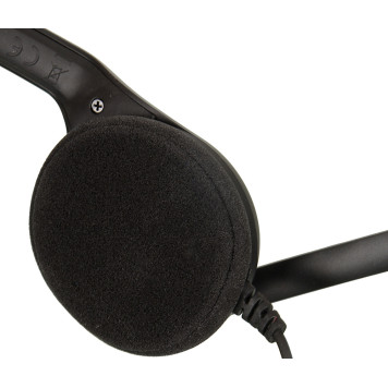 Наушники с микрофоном Sennheiser PC 7 черный 2м накладные USB оголовье -7
