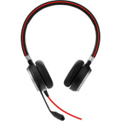 Наушники с микрофоном Jabra Evolve 40 UC Duo черный накладные USB оголовье (6399-829-209)