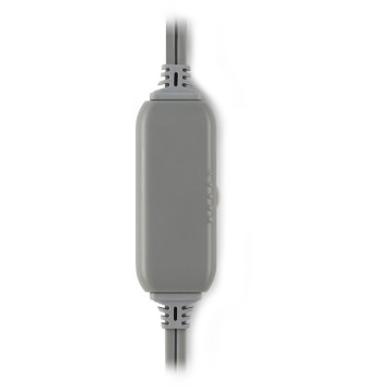 Наушники с микрофоном Оклик HS-L600 серый 1.8м мониторные оголовье (1532023) -8