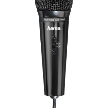 Микрофон проводной Hama MIC-P35 Allround 2.5м черный 