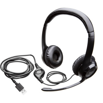 Наушники с микрофоном Logitech H390 темно-серый 1.9м накладные USB оголовье (981-000803) -7