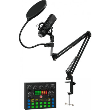 Микрофон проводной Оклик SM-600G 2.5м черный -40