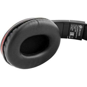Наушники с микрофоном Oklick HS-L390G DRAGON черный/красный 1.8м мониторные оголовье (JD-728S) -12