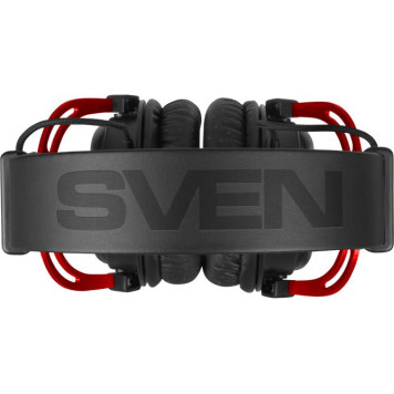 Наушники с микрофоном Sven AP-G1000MV черный/красный мониторные оголовье (SV-020361) -4